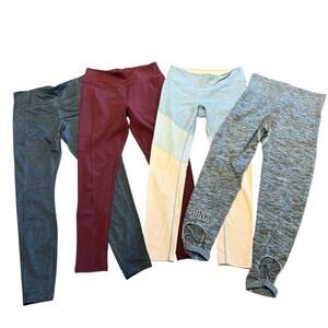 Legging Bundle of 4 - Women’s Size Medium PINK, Outdoor Voices, Fit Kick, Avia